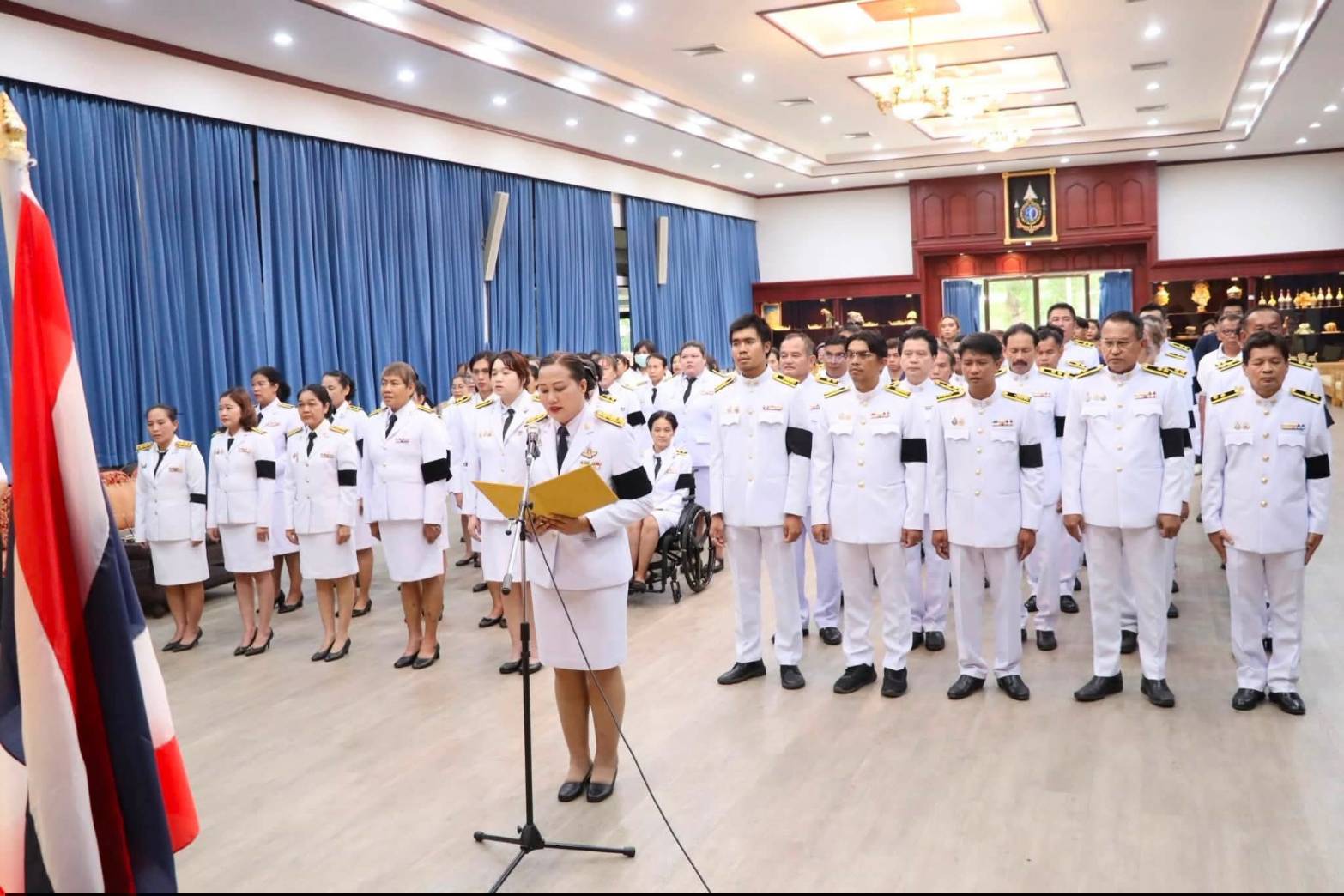 title - นางสาวอมรรัตน์ แขวงโสภา ปฏิรูปที่ดินจังหวัดพระนครศรีอยุธยา ปฏิบัติหน้าที่ในตำแหน่งผู้อำนวยการศูนย์ส่งเสริมและพัฒนาอาชีพเสริมนอกภาคการเกษตร(ศพส.) เป็นประธานในพิธีถวายสัตย์ปฏิญาณเพื่อเป็นข้าราชการที่ดีและพลังของแผ่นดิน เนื่องในโอกาสมหามงคลเฉลิมพระชนมพรรษา พระบาทสมเด็จพระปรเมนทรรามาธิบดีศรีสินทร มหาวชิราลงกรณ พระวชิรเกล้าเจ้าอยู่หัว 28 กรกฎาคม 2569